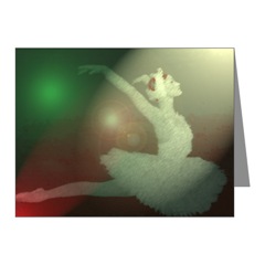 Ballerina Christmas Card